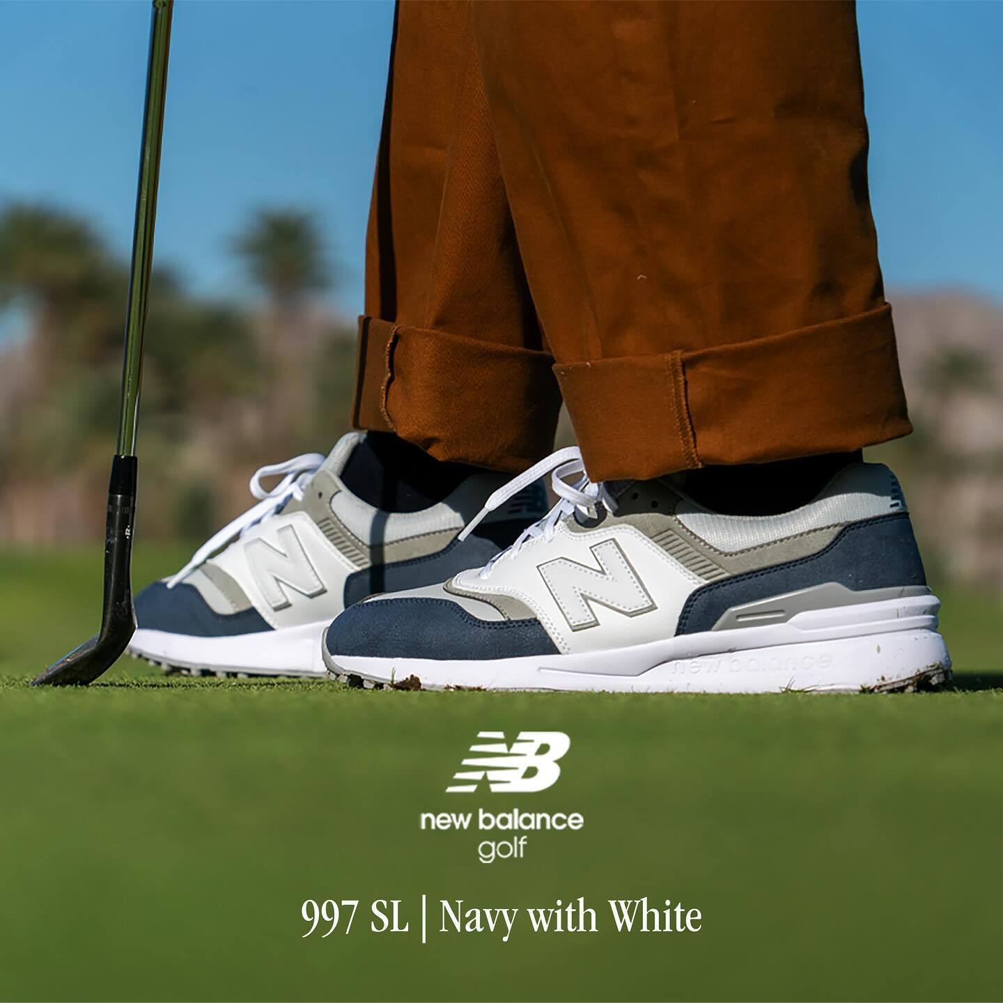 New Balance Navy with White Men's Golf Shoes