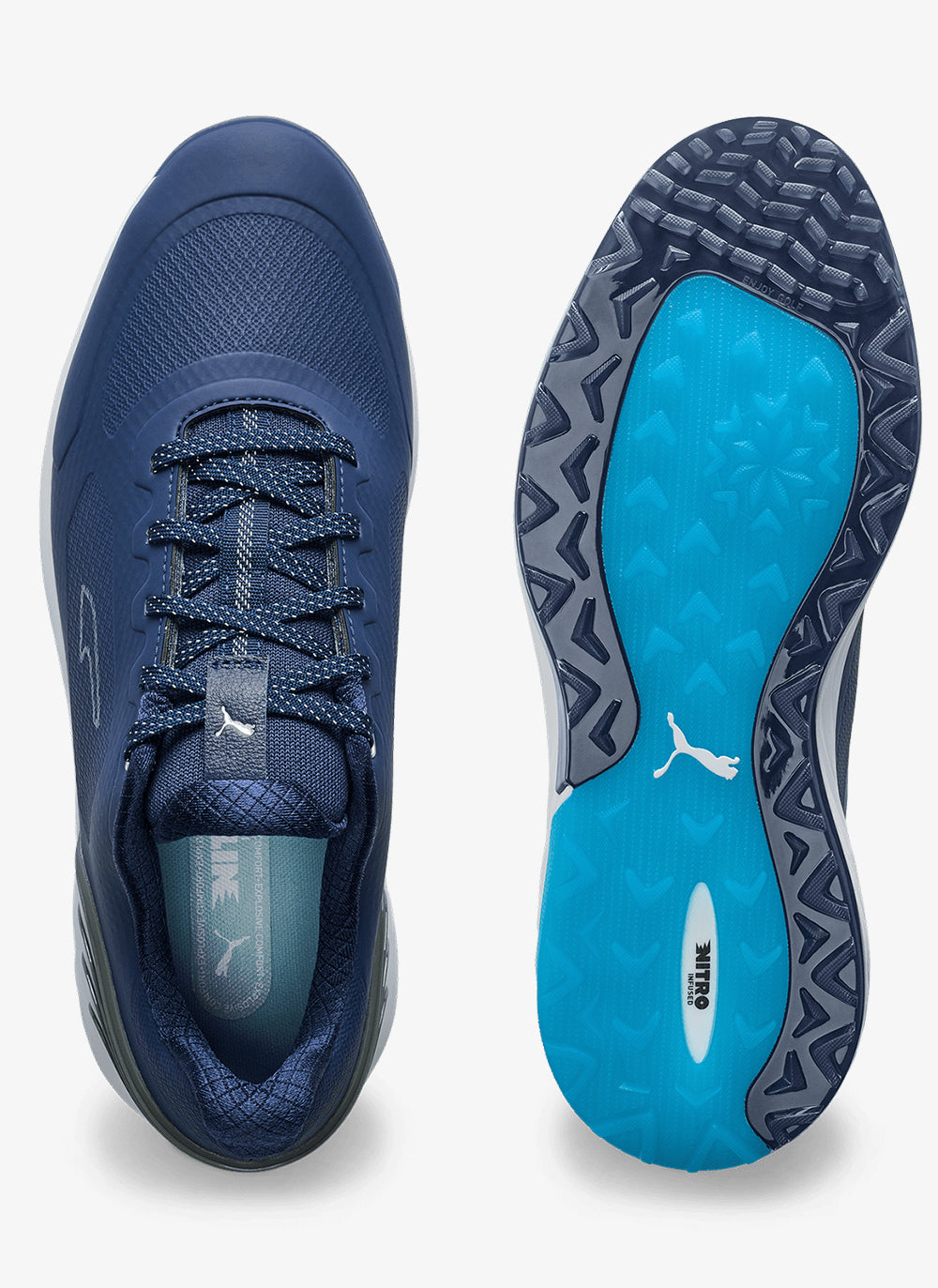 Puma navy golf shoes deals