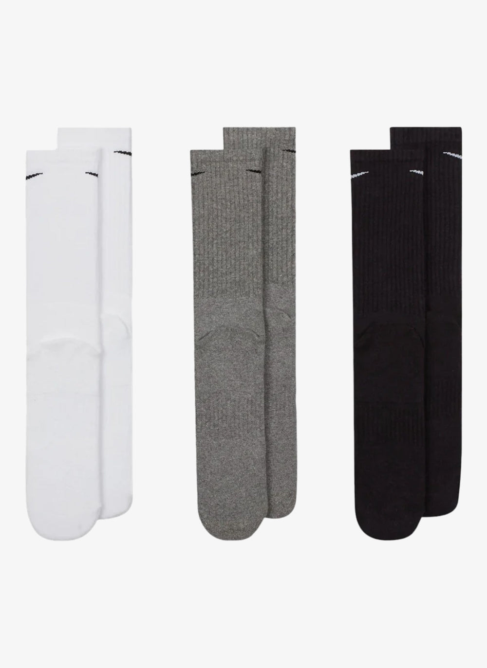 Nike Everyday Cushioned Training Crew 3-Pack Golf Socks SX7664