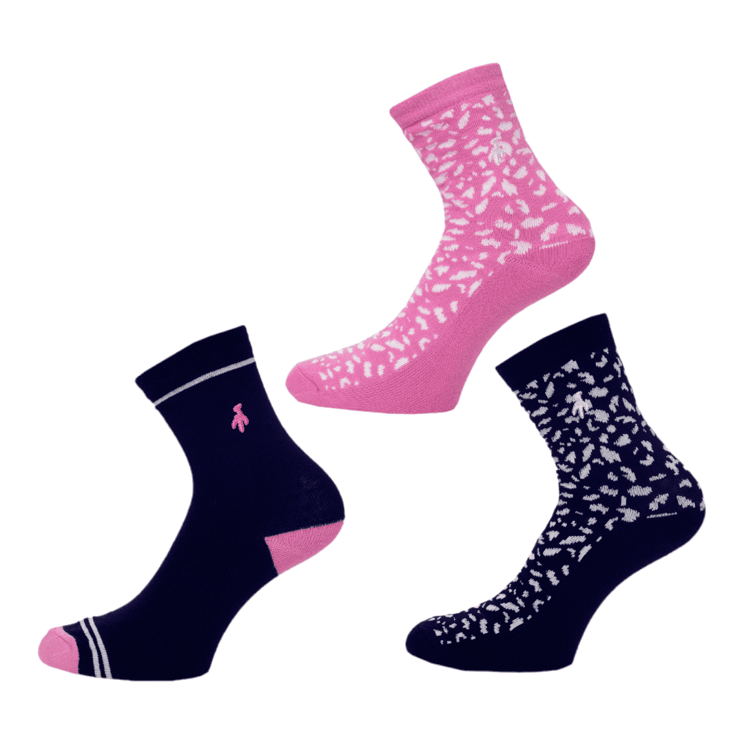 Green Lamb Ladies 3-Pack Golf Socks AG23001