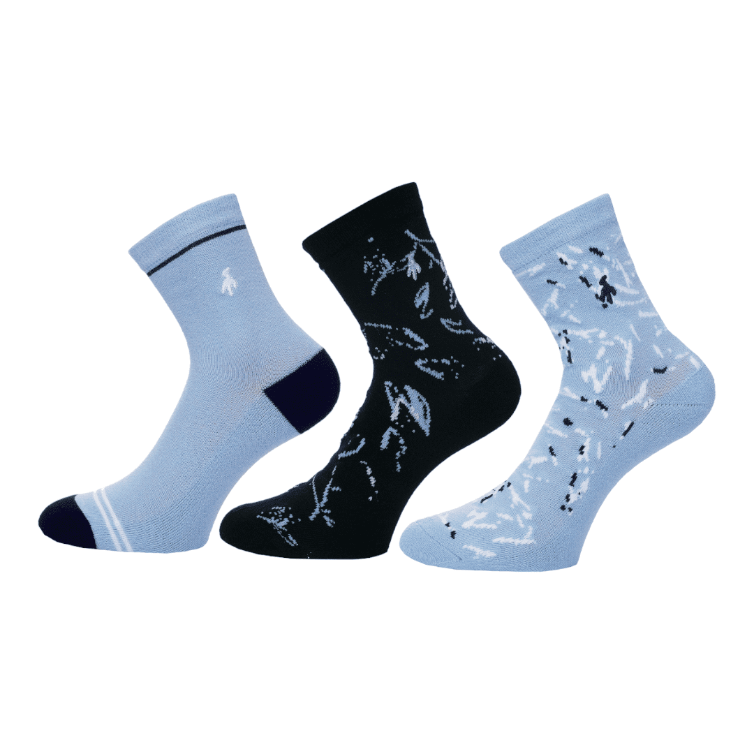 Green Lamb Ladies 3-Pack Golf Socks AG23001